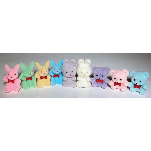 115FEB25 Flocked Bunny Collection